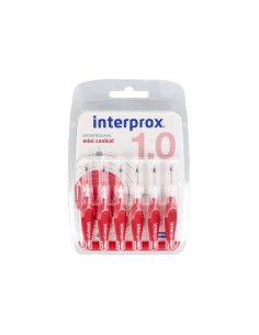 INTERPROX MINI CONICO 6U ROJO RECTO