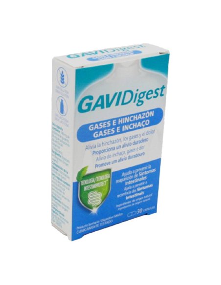 GAVIDIGEST GASES E HINCHAZON 30 CAPSULAS