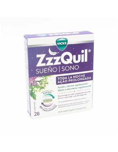 ZZZQUIL SUEÑO TODA LA NOCHE 28 COMPRIMIDOS